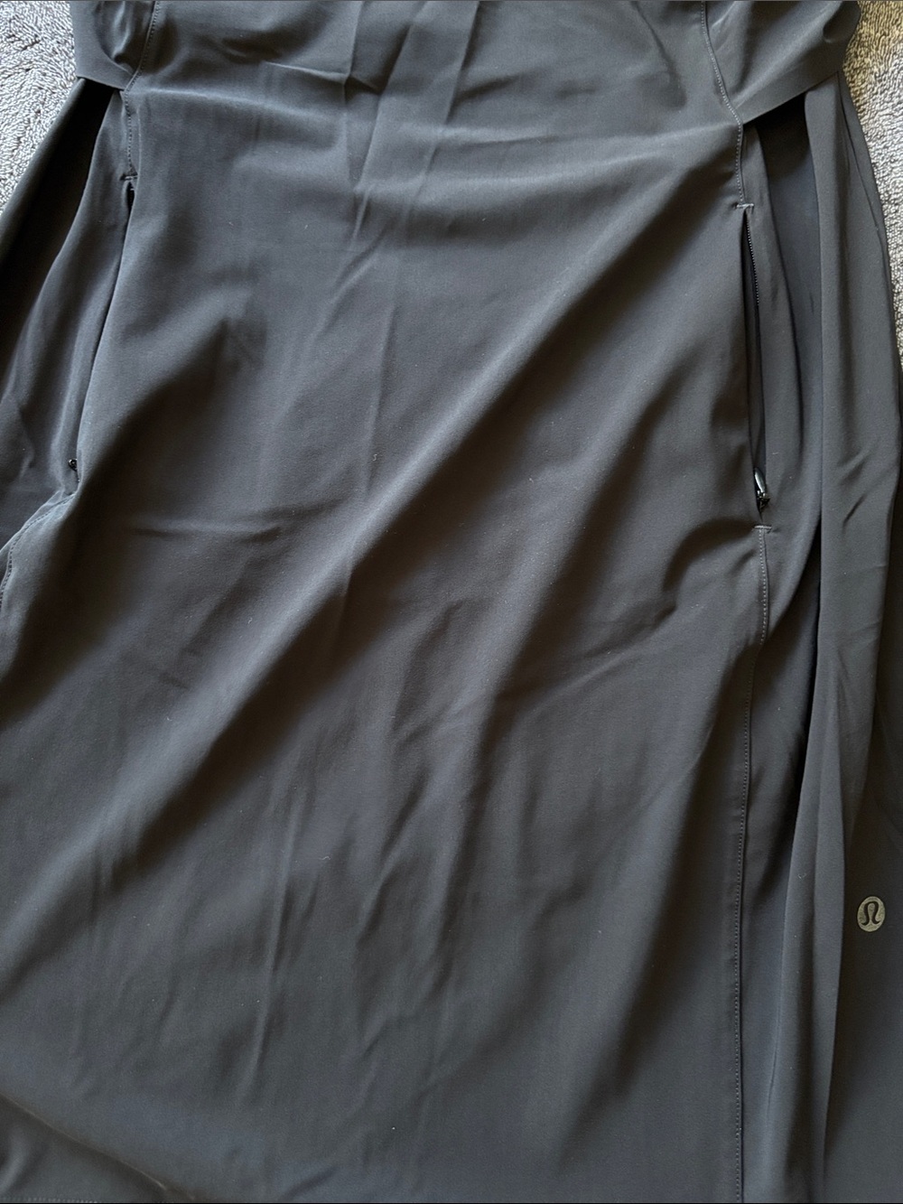 lululemon athletica Black Short-Sleeve Midi Dress - Picture 2 of 6